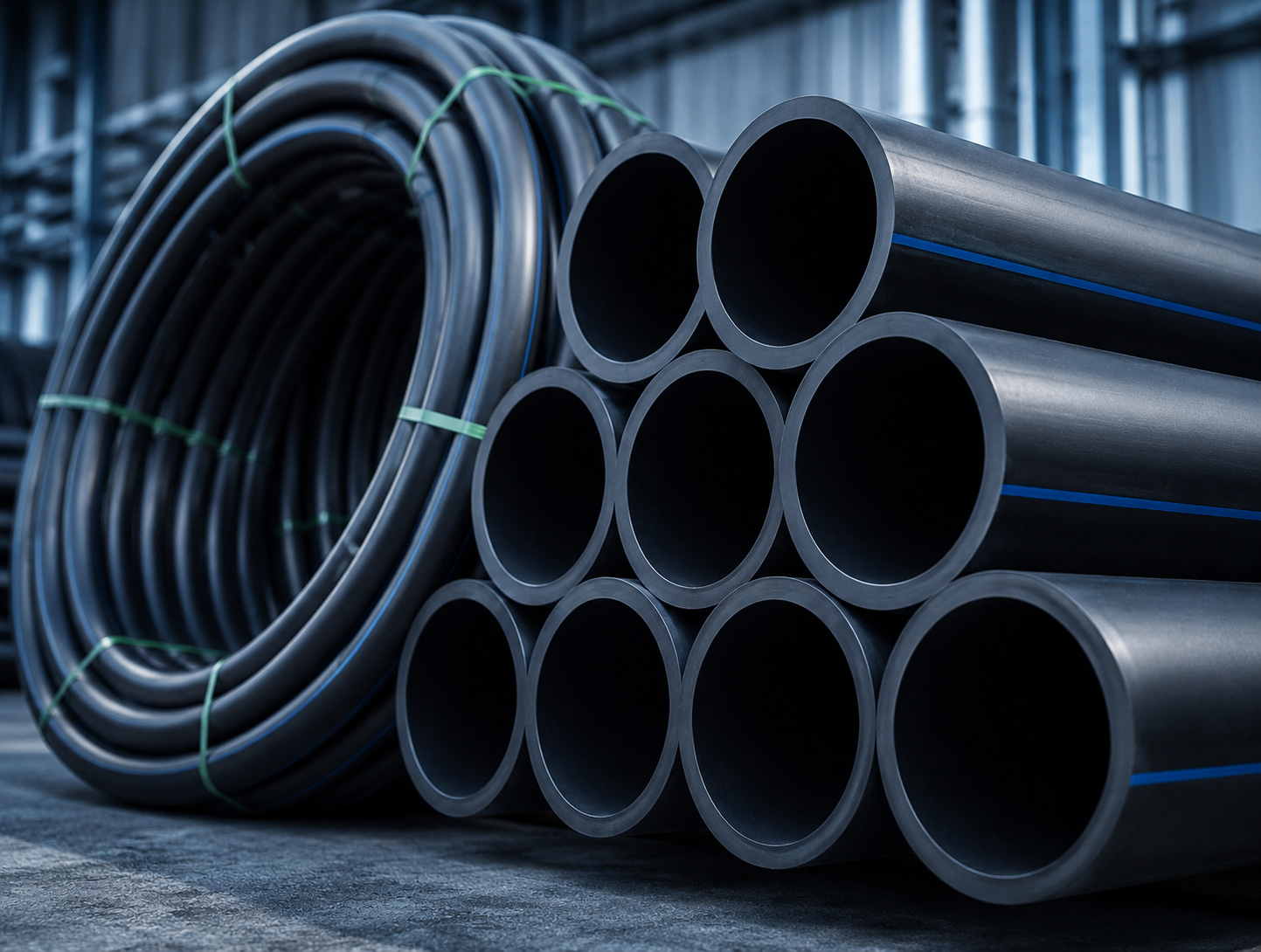 Foto de tubería HDPE